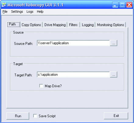 Robocopy GUI