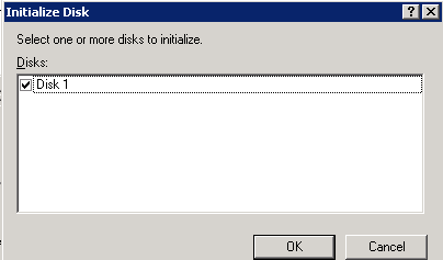 Select Disk to initialize Select disk to initialize - Figure 3.